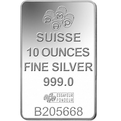 10oz Pamp Suisse Lady Fortuna Silver Bar