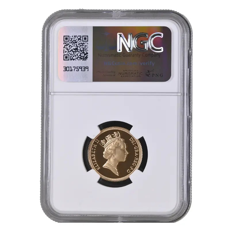 1996 Gold Proof Full Sovereign – NGC PF70 Ultra Cameo