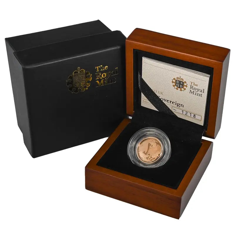 2012 Proof Half Sovereign Gold Coin with Special Year Reverse Design – Limited Mintage of 4,900 – Queen Elizabeth II Diamond Jubilee Commemorative Coin