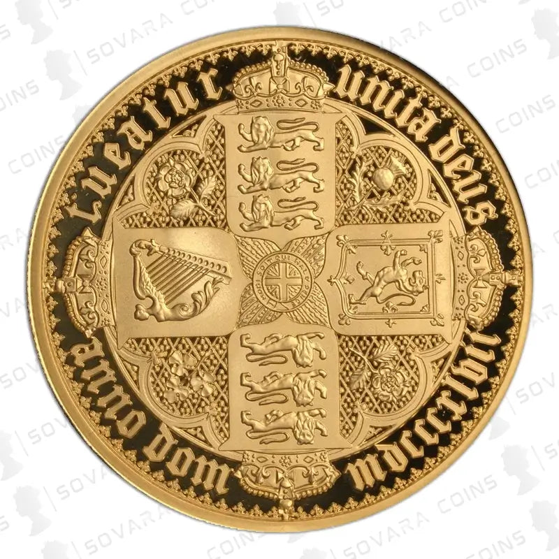 2021 Alderney Gothic Crown Gold Proof Double Sovereign – Rare Limited Mintage of 199