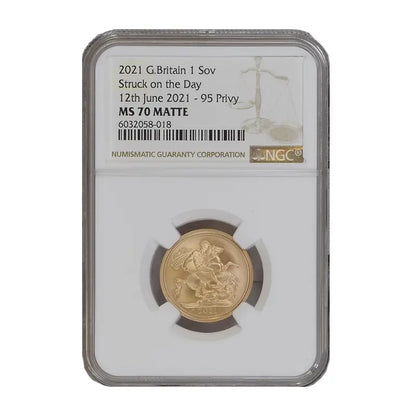 2021 Full Matte Sovereign SOTD 95th Privy NGC MS70