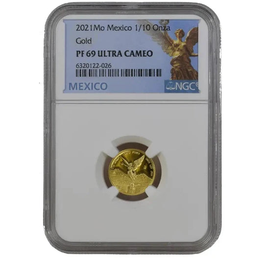 2021 1/10oz Gold Proof Mexican Libertad NGC PF69