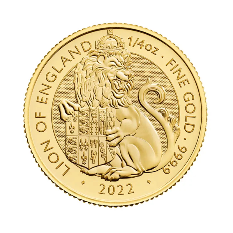 2022 1/4oz Gold Tudor Beasts Lion of England