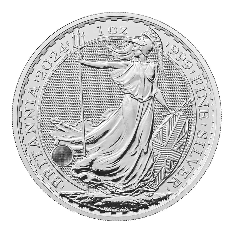 2024 UK 1oz Silver Britannia Coin – King Charles III Portrait