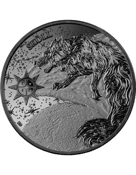 2024 Ragnarök: Skoll 1 oz Black Silver